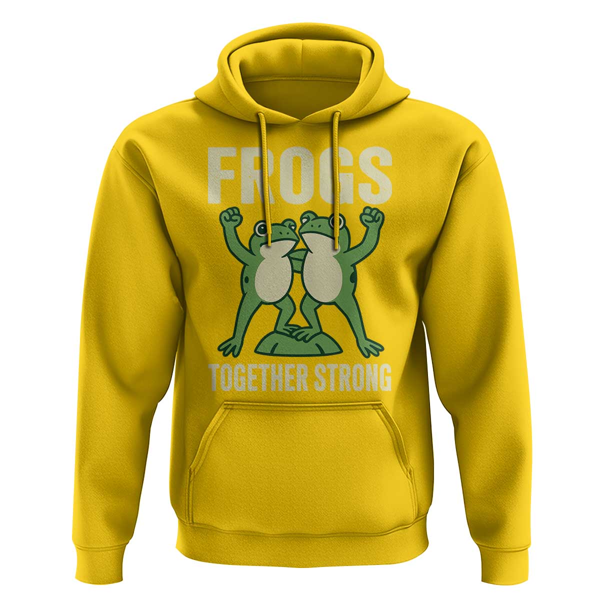 Frogs Together Strong Hoodie Portland Frog Protest United We Ribbit - Wonder Print Shop