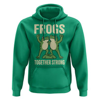 Frogs Together Strong Hoodie Portland Frog Protest United We Ribbit - Wonder Print Shop