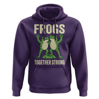 Frogs Together Strong Hoodie Portland Frog Protest United We Ribbit - Wonder Print Shop