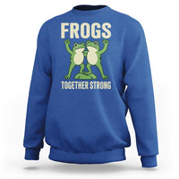 Frogs Together Strong Sweatshirt Portland Frog Protest United We Ribbit - Wonder Print Shop