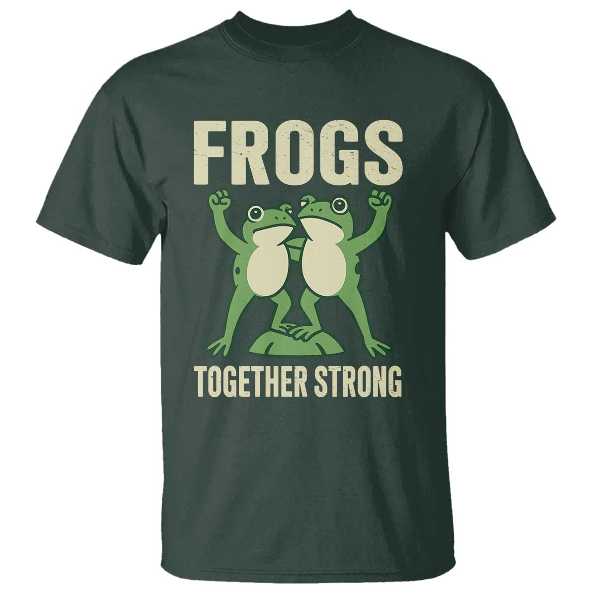 Frogs Together Strong T Shirt Portland Frog Protest United We Ribbit - Wonder Print Shop