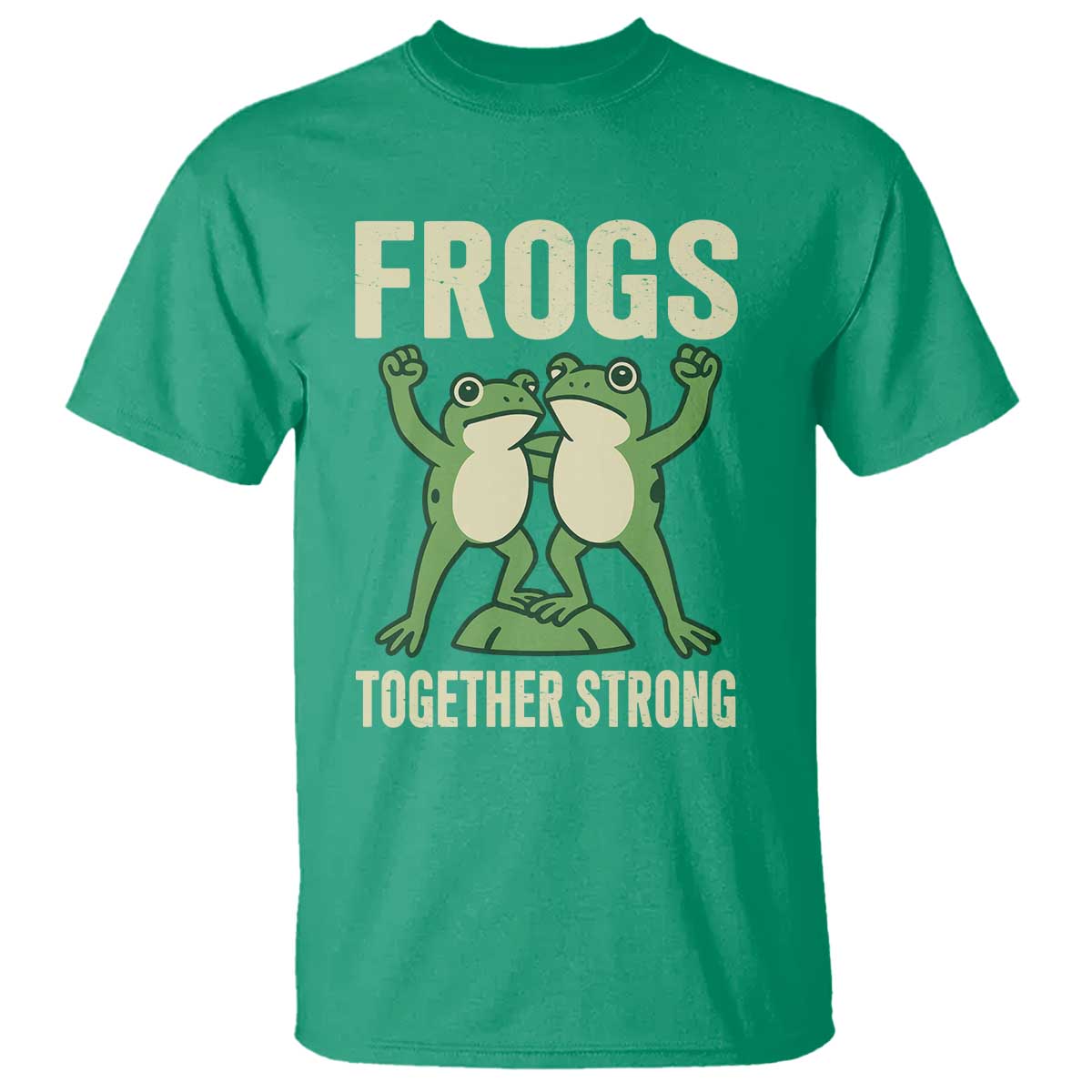 Frogs Together Strong T Shirt Portland Frog Protest United We Ribbit - Wonder Print Shop