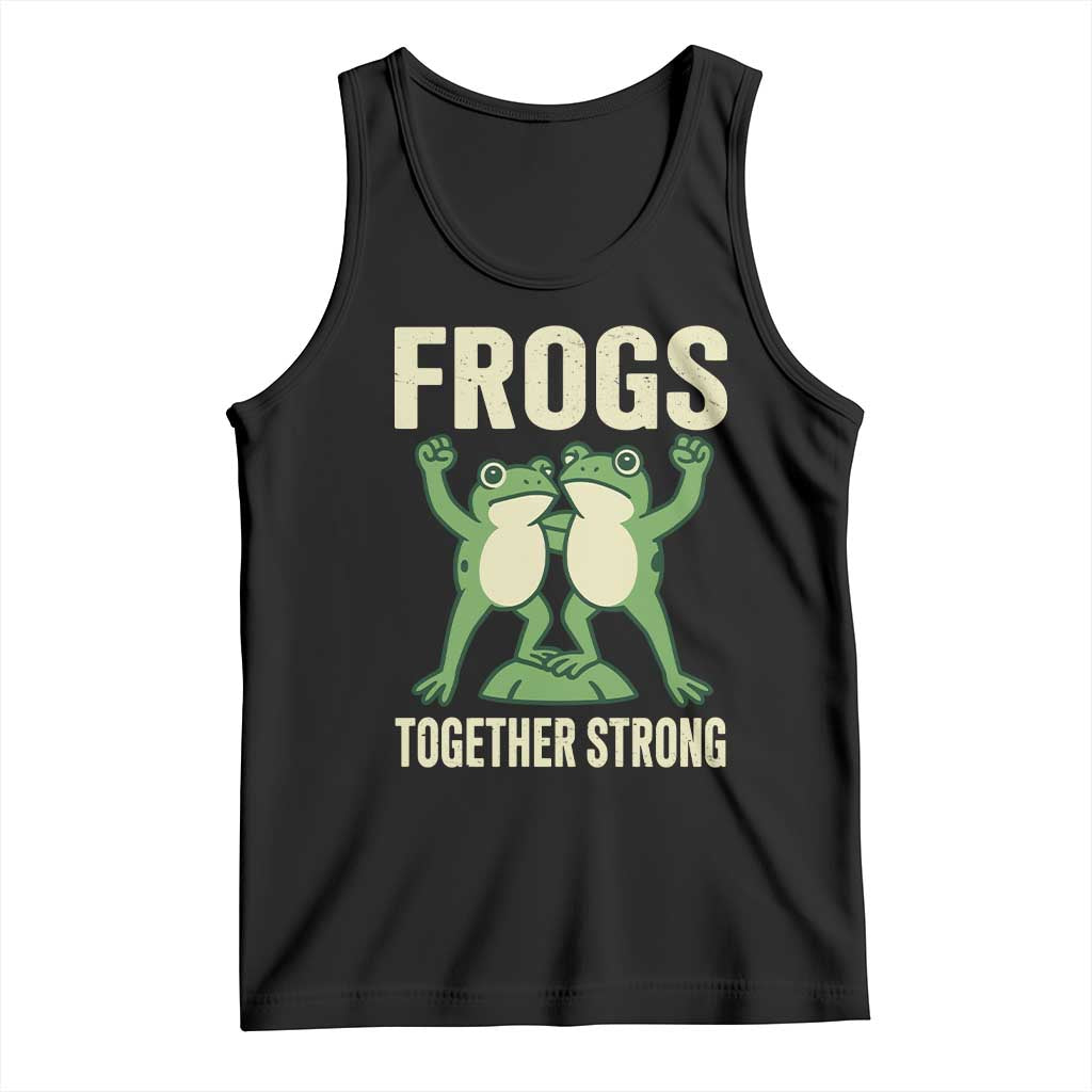Frogs Together Strong Tank Top Portland Frog Protest United We Ribbit - Wonder Print Shop