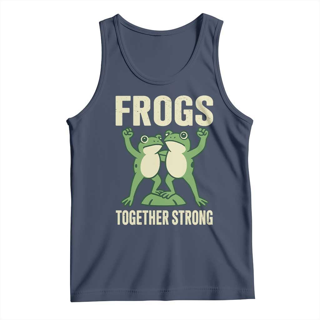 Frogs Together Strong Tank Top Portland Frog Protest United We Ribbit - Wonder Print Shop