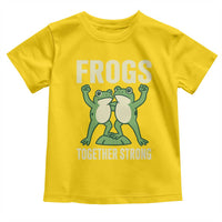 Frogs Together Strong Toddler T Shirt Portland Frog Protest United We Ribbit - Wonder Print Shop