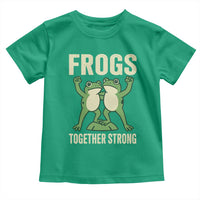 Frogs Together Strong Toddler T Shirt Portland Frog Protest United We Ribbit - Wonder Print Shop