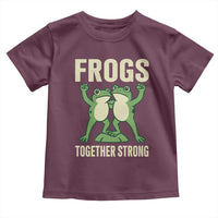Frogs Together Strong Toddler T Shirt Portland Frog Protest United We Ribbit - Wonder Print Shop