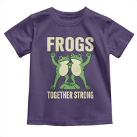 Frogs Together Strong Toddler T Shirt Portland Frog Protest United We Ribbit - Wonder Print Shop
