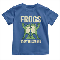Frogs Together Strong Toddler T Shirt Portland Frog Protest United We Ribbit - Wonder Print Shop