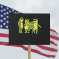 Frogs Together Strong Protest Sign Portland Frog Resist Protest - Wonder Print Shop