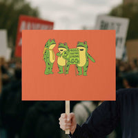 Frogs Together Strong Protest Sign Portland Frog Resist Protest - Wonder Print Shop