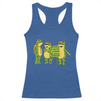 Frogs Together Strong Racerback Tank Top Portland Frog Resist Protest - Wonder Print Shop