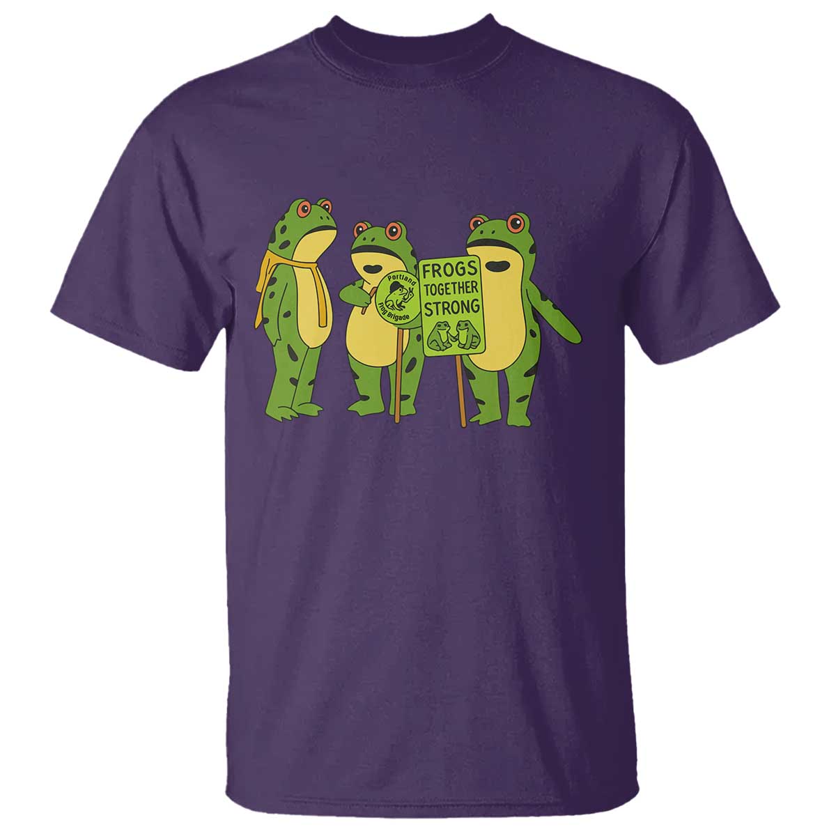 Frogs Together Strong T Shirt Portland Frog Resist Protest - Wonder Print Shop