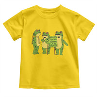 Frogs Together Strong Toddler T Shirt Portland Frog Resist Protest - Wonder Print Shop