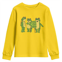 Frogs Together Strong Youth Sweatshirt Portland Frog Resist Protest - Wonder Print Shop