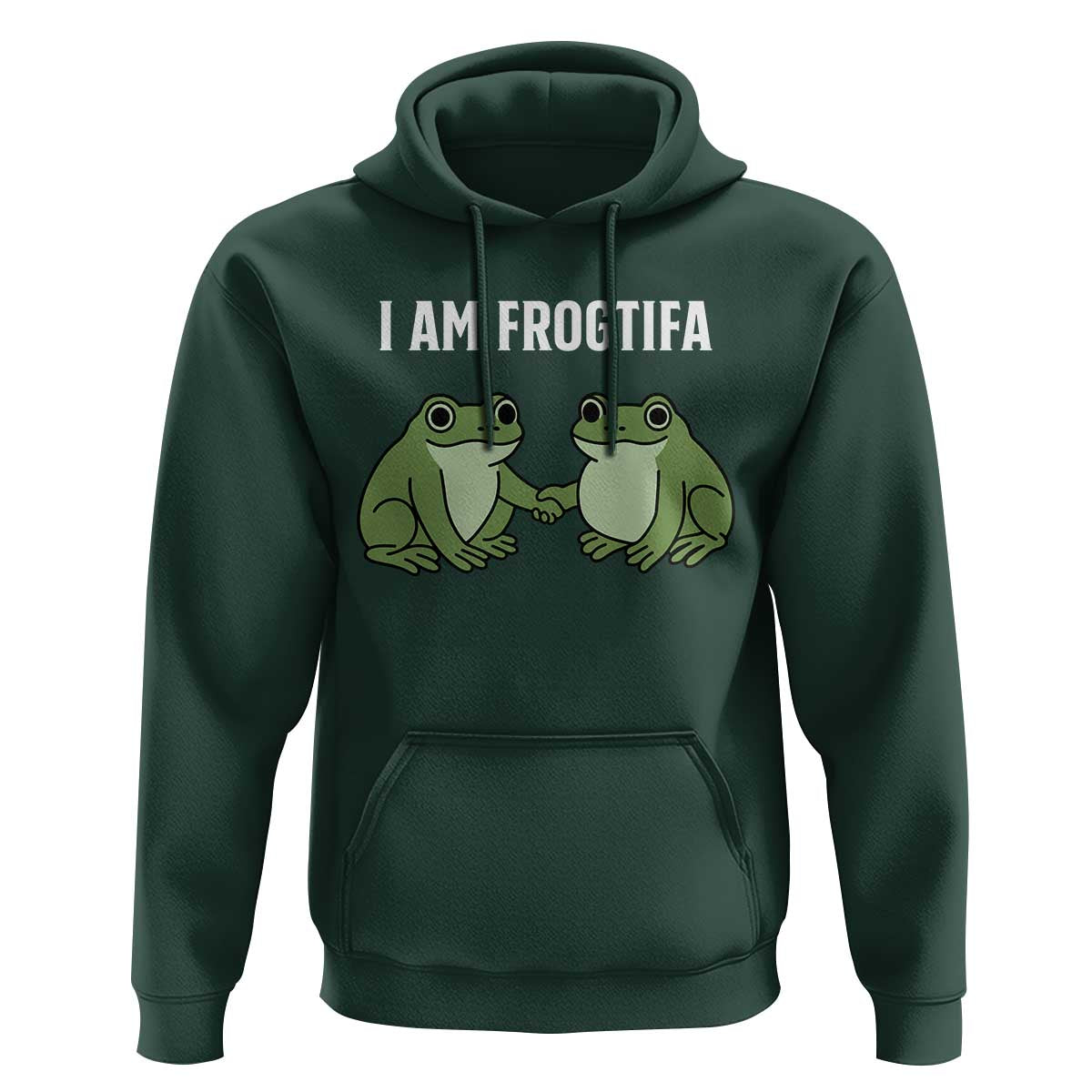 I Am Frogtifa Hoodie Portland Frog Resist Protest Handshake Frogs - Wonder Print Shop