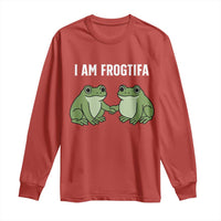 I Am Frogtifa Long Sleeve Shirt Portland Frog Resist Protest Handshake Frogs - Wonder Print Shop
