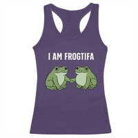 I Am Frogtifa Racerback Tank Top Portland Frog Resist Protest Handshake Frogs - Wonder Print Shop