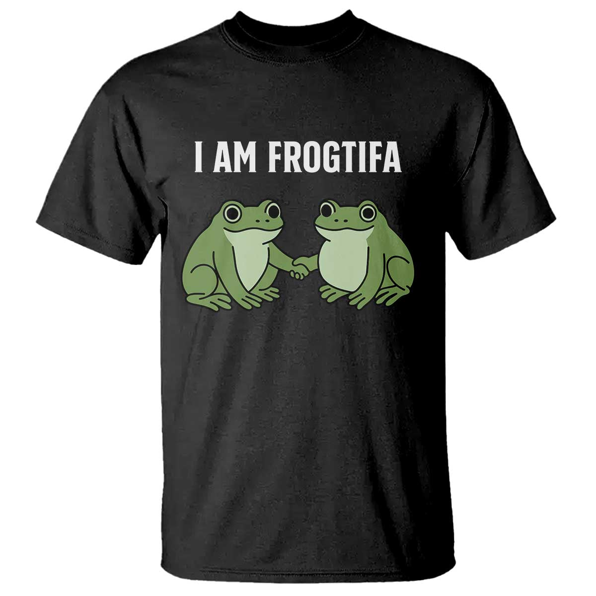I Am Frogtifa T Shirt Portland Frog Resist Protest Handshake Frogs - Wonder Print Shop