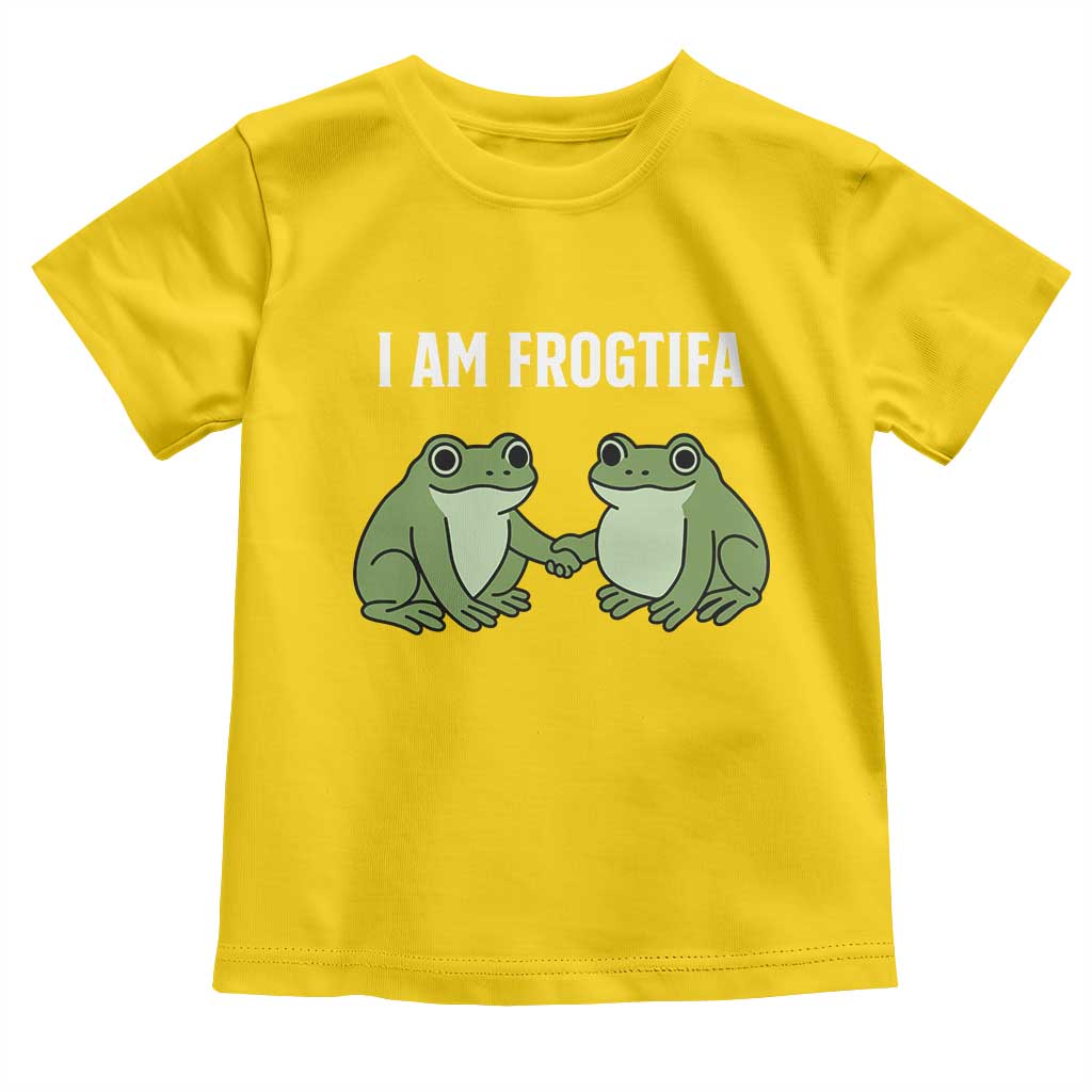 I Am Frogtifa Toddler T Shirt Portland Frog Resist Protest Handshake Frogs - Wonder Print Shop