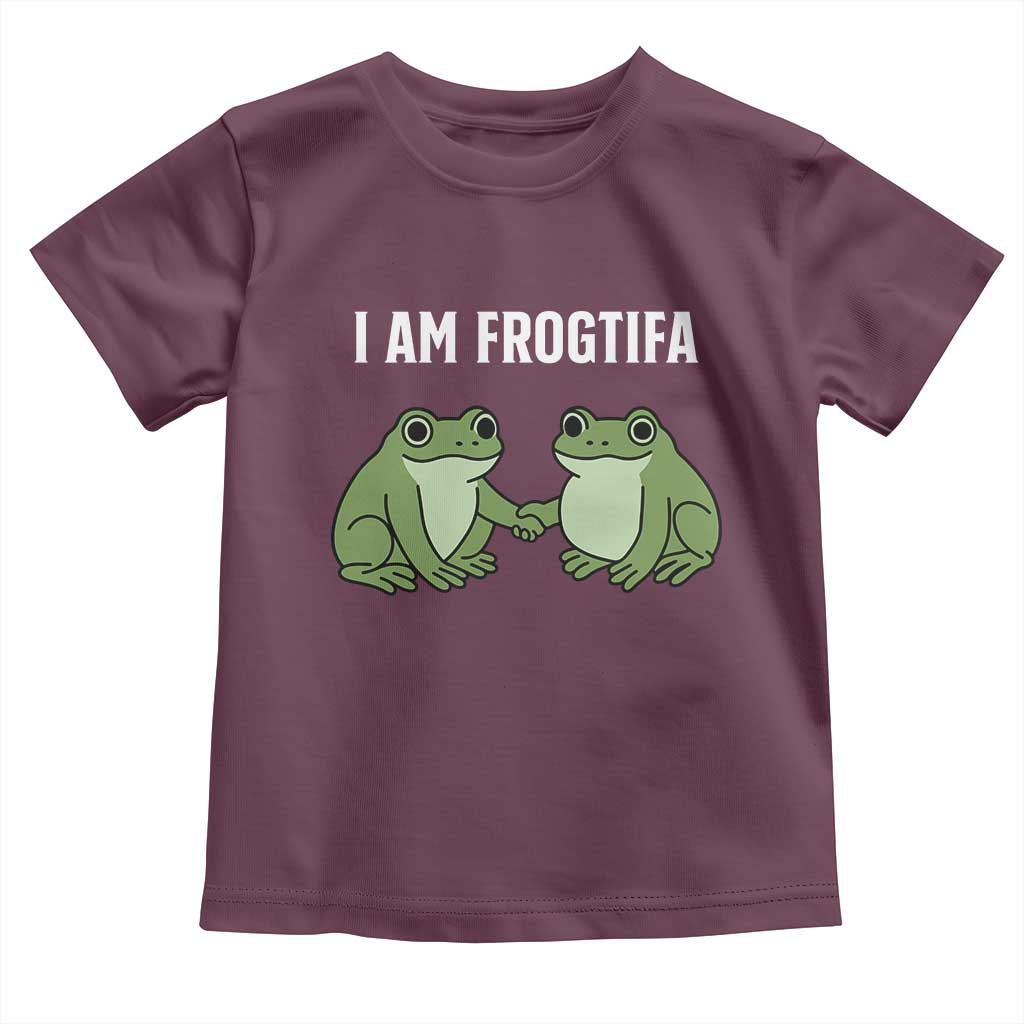 I Am Frogtifa Toddler T Shirt Portland Frog Resist Protest Handshake Frogs - Wonder Print Shop