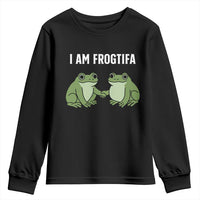 I Am Frogtifa Youth Sweatshirt Portland Frog Resist Protest Handshake Frogs - Wonder Print Shop