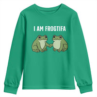 I Am Frogtifa Youth Sweatshirt Portland Frog Resist Protest Handshake Frogs - Wonder Print Shop