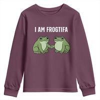 I Am Frogtifa Youth Sweatshirt Portland Frog Resist Protest Handshake Frogs - Wonder Print Shop