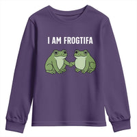 I Am Frogtifa Youth Sweatshirt Portland Frog Resist Protest Handshake Frogs - Wonder Print Shop