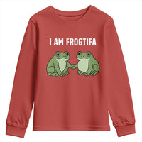 I Am Frogtifa Youth Sweatshirt Portland Frog Resist Protest Handshake Frogs - Wonder Print Shop