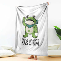Frogs Against Fascism Throw Blanket Portland Resist Protest Antifascist TS02