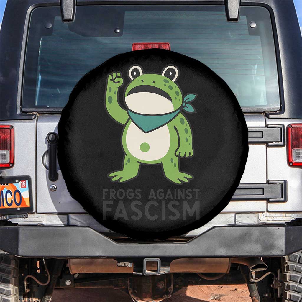 Frogs Against Fascism Spare Tire Cover Portland Resist Protest Antifascist - Wonder Print Shop