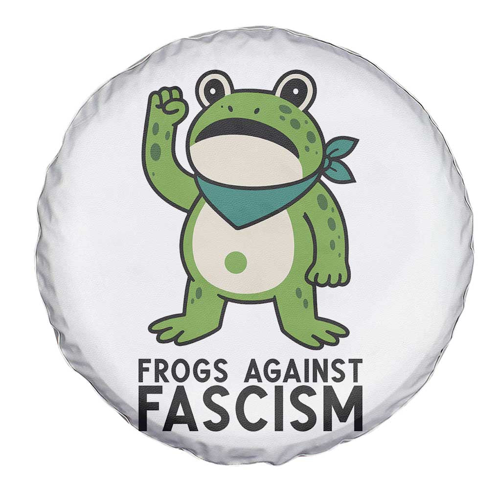 Frogs Against Fascism Spare Tire Cover Portland Resist Protest Antifascist TS02