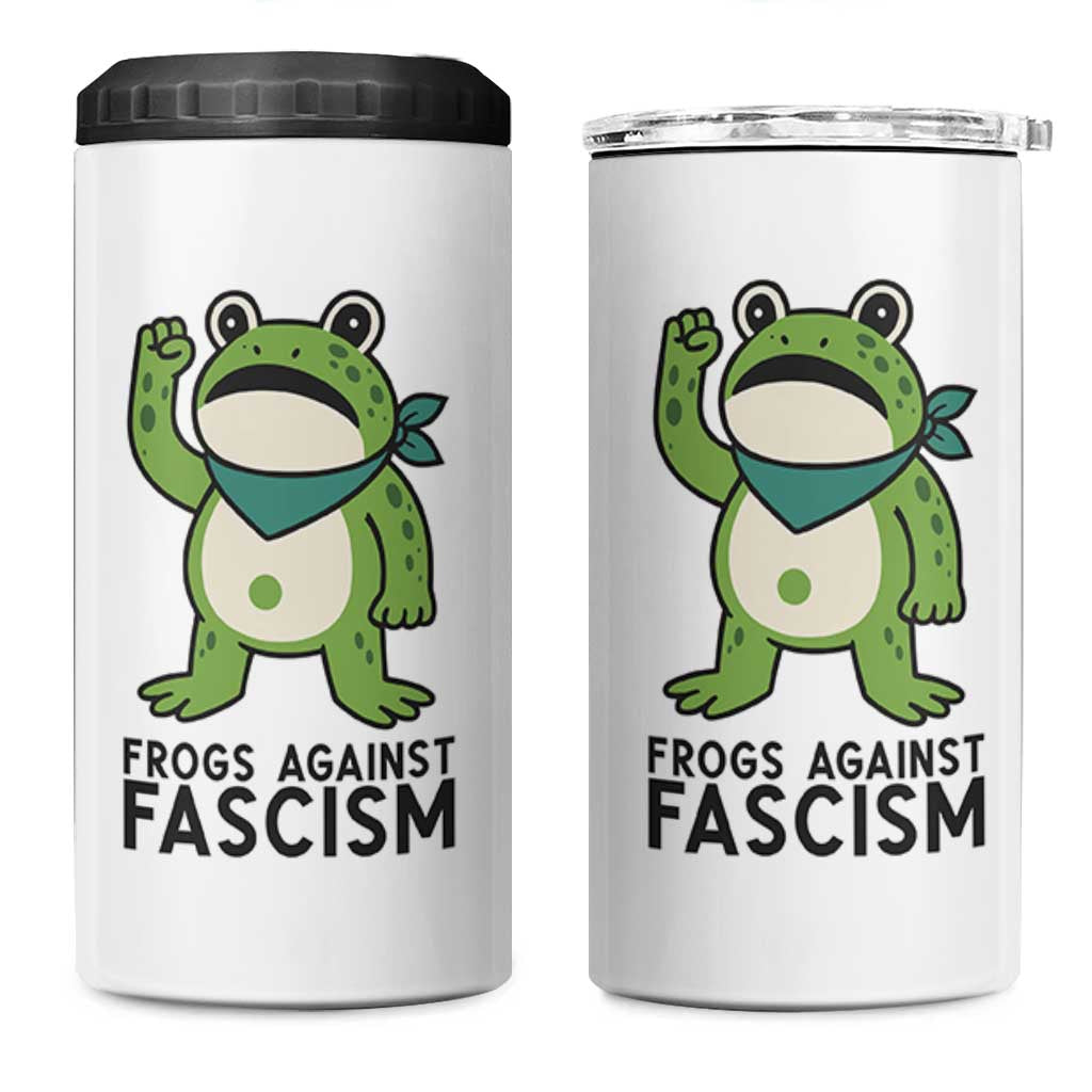Frogs Against Fascism 4 in 1 Can Cooler Tumbler Portland Resist Protest Antifascist TS02