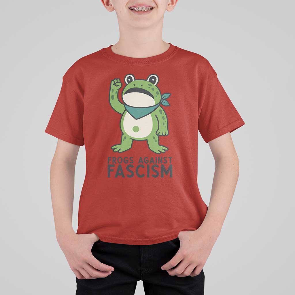 Frogs Against Fascism T Shirt For Kid Portland Resist Protest Antifascist - Wonder Print Shop
