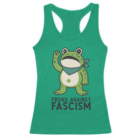 Frogs Against Fascism Racerback Tank Top Portland Resist Protest Antifascist - Wonder Print Shop