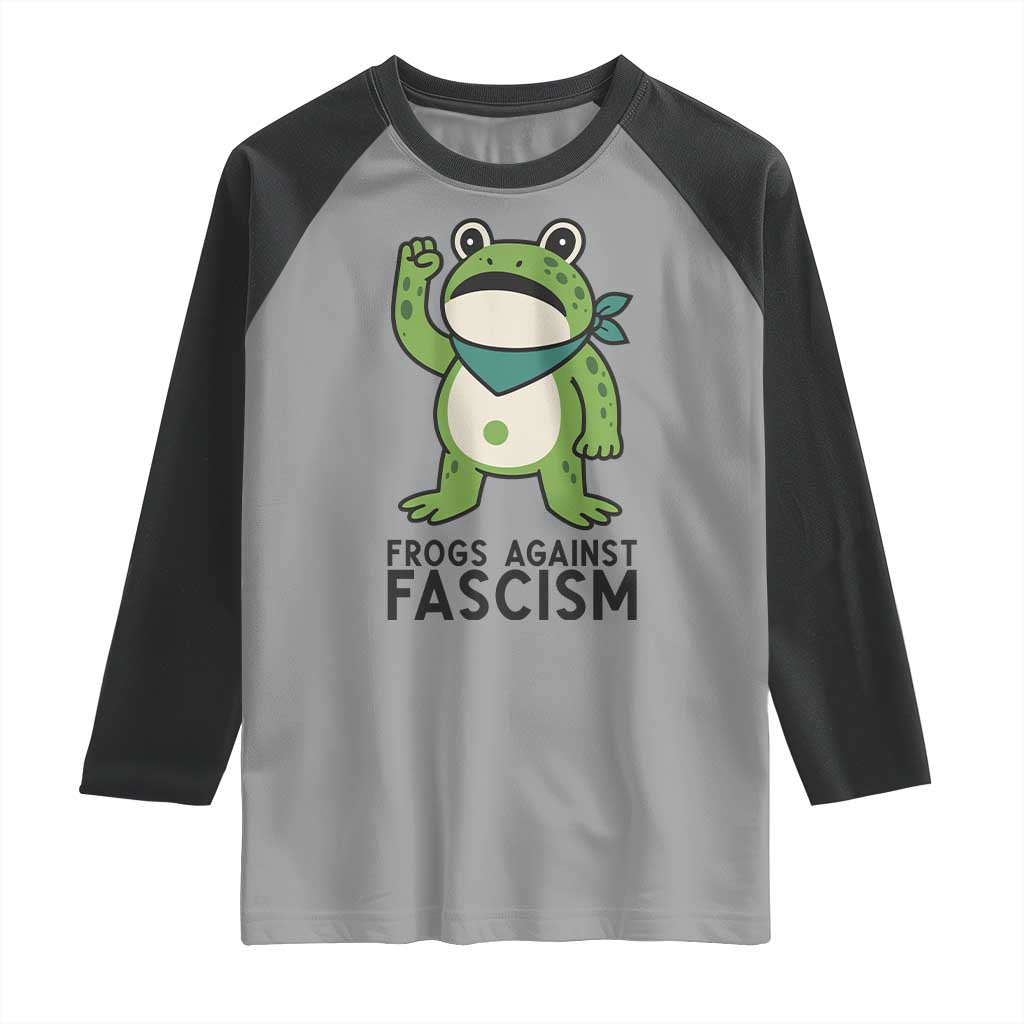 Frogs Against Fascism Raglan Shirt Portland Resist Protest Antifascist - Wonder Print Shop