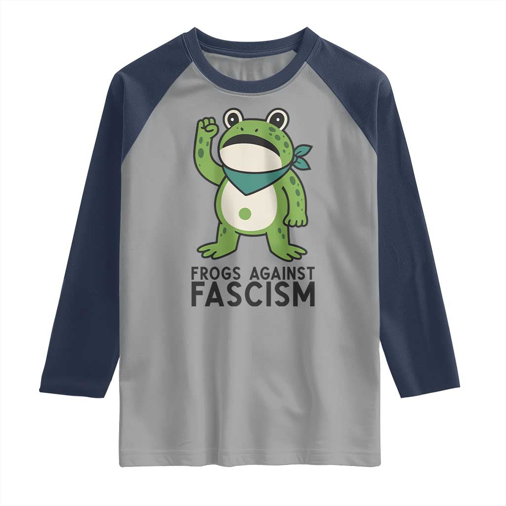 Frogs Against Fascism Raglan Shirt Portland Resist Protest Antifascist - Wonder Print Shop