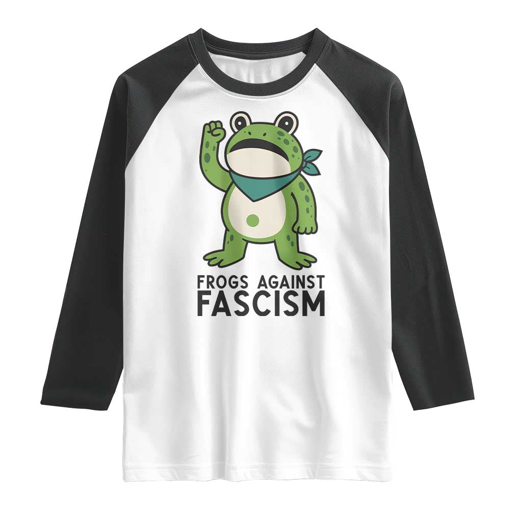 Frogs Against Fascism Raglan Shirt Portland Resist Protest Antifascist - Wonder Print Shop