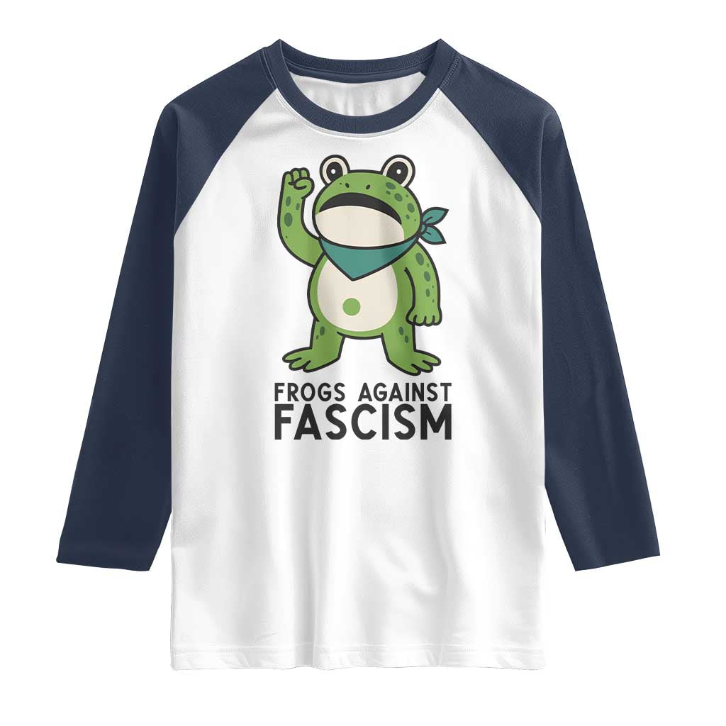 Frogs Against Fascism Raglan Shirt Portland Resist Protest Antifascist - Wonder Print Shop