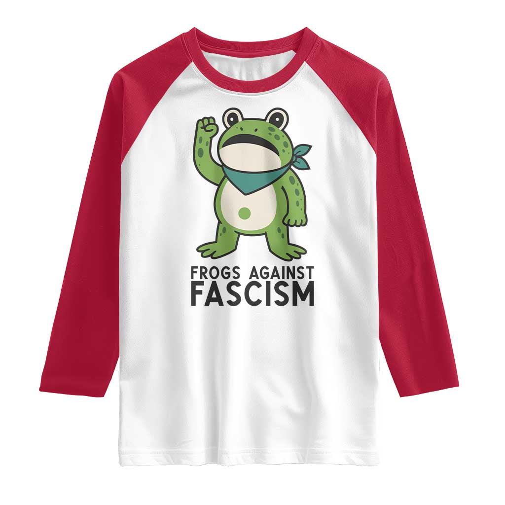 Frogs Against Fascism Raglan Shirt Portland Resist Protest Antifascist - Wonder Print Shop