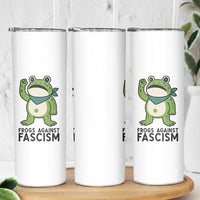 Frogs Against Fascism Skinny Tumbler Portland Resist Protest Antifascist TS02