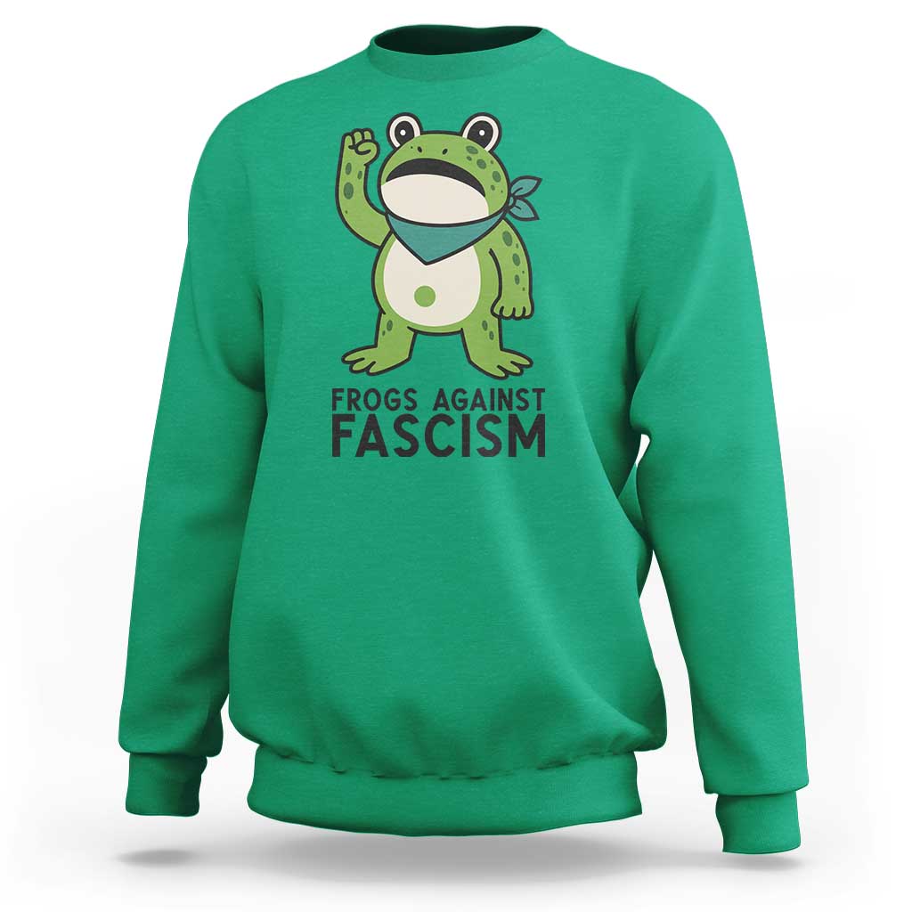 Frogs Against Fascism Sweatshirt Portland Resist Protest Antifascist - Wonder Print Shop