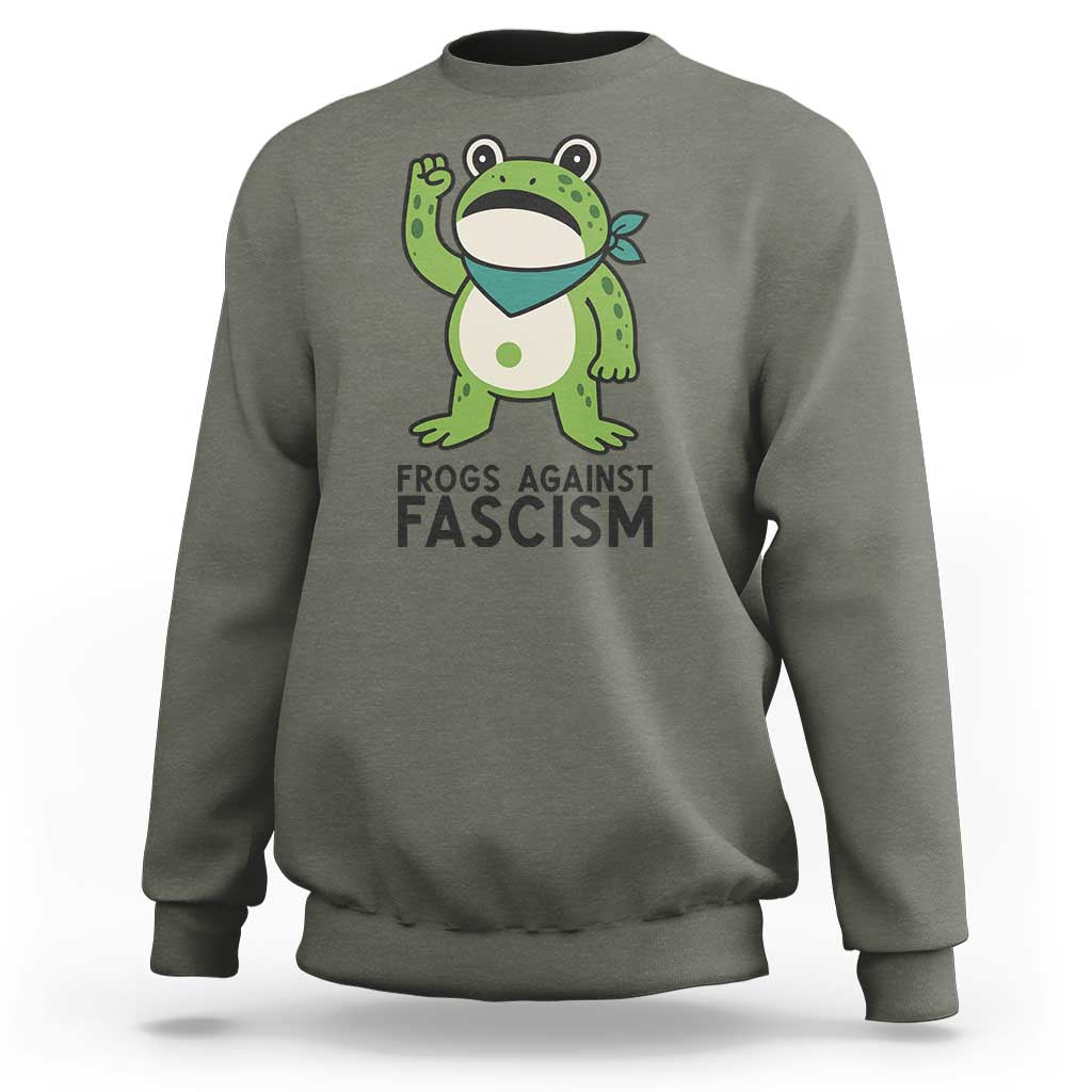 Frogs Against Fascism Sweatshirt Portland Resist Protest Antifascist - Wonder Print Shop