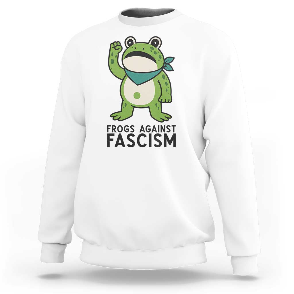 Frogs Against Fascism Sweatshirt Portland Resist Protest Antifascist - Wonder Print Shop