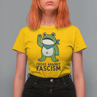 Frogs Against Fascism T Shirt For Women Portland Resist Protest Antifascist - Wonder Print Shop