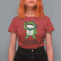 Frogs Against Fascism T Shirt For Women Portland Resist Protest Antifascist - Wonder Print Shop