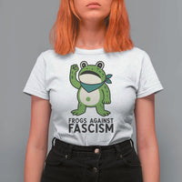 Frogs Against Fascism T Shirt For Women Portland Resist Protest Antifascist - Wonder Print Shop