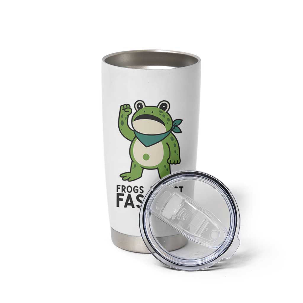 Frogs Against Fascism Tumbler Cup Portland Resist Protest Antifascist TS02