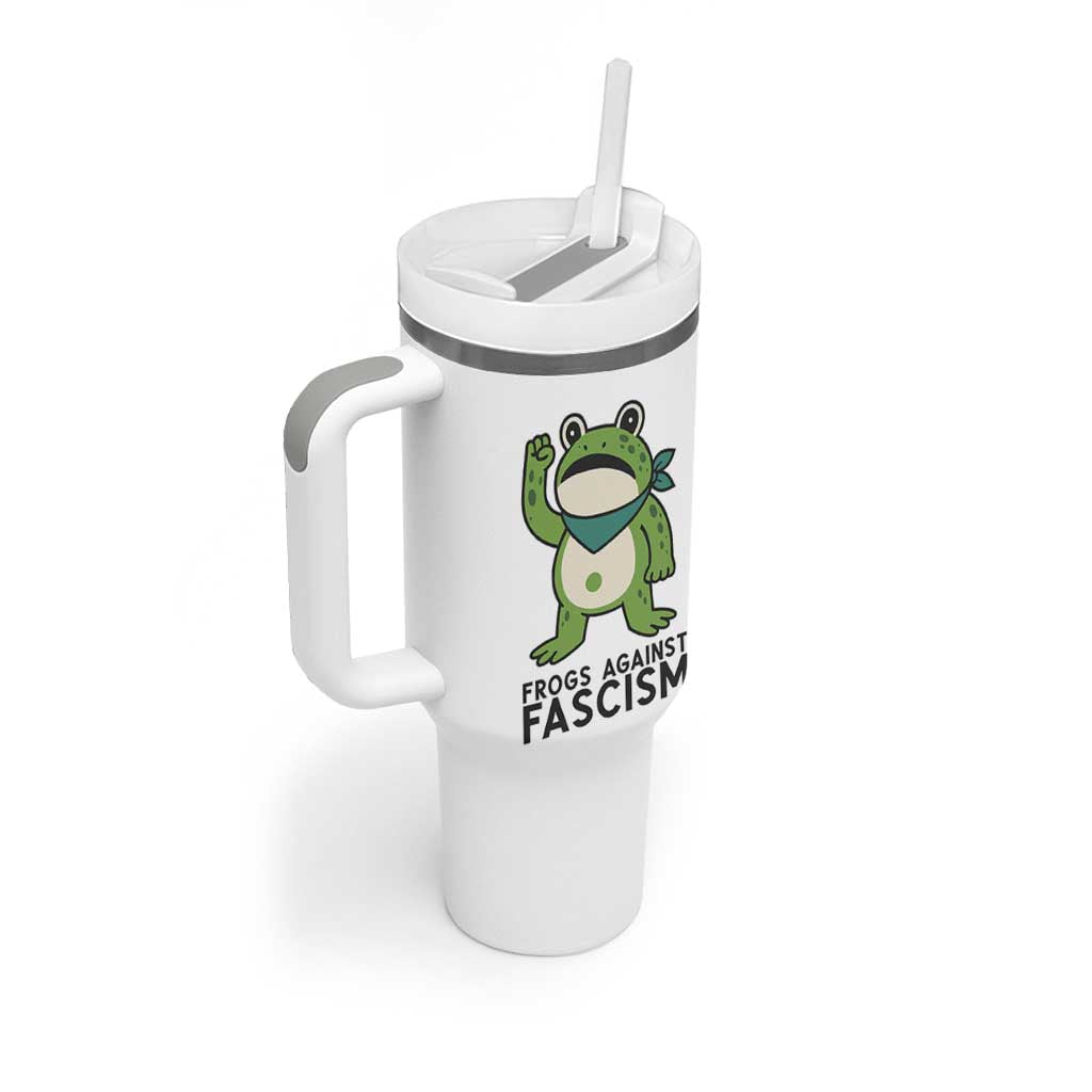 Frogs Against Fascism Tumbler With Handle Portland Resist Protest Antifascist TS02